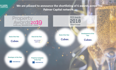 Image for Six award shortlisting’s across the Palmer Capital network at this years Property Week & RICS Awards!