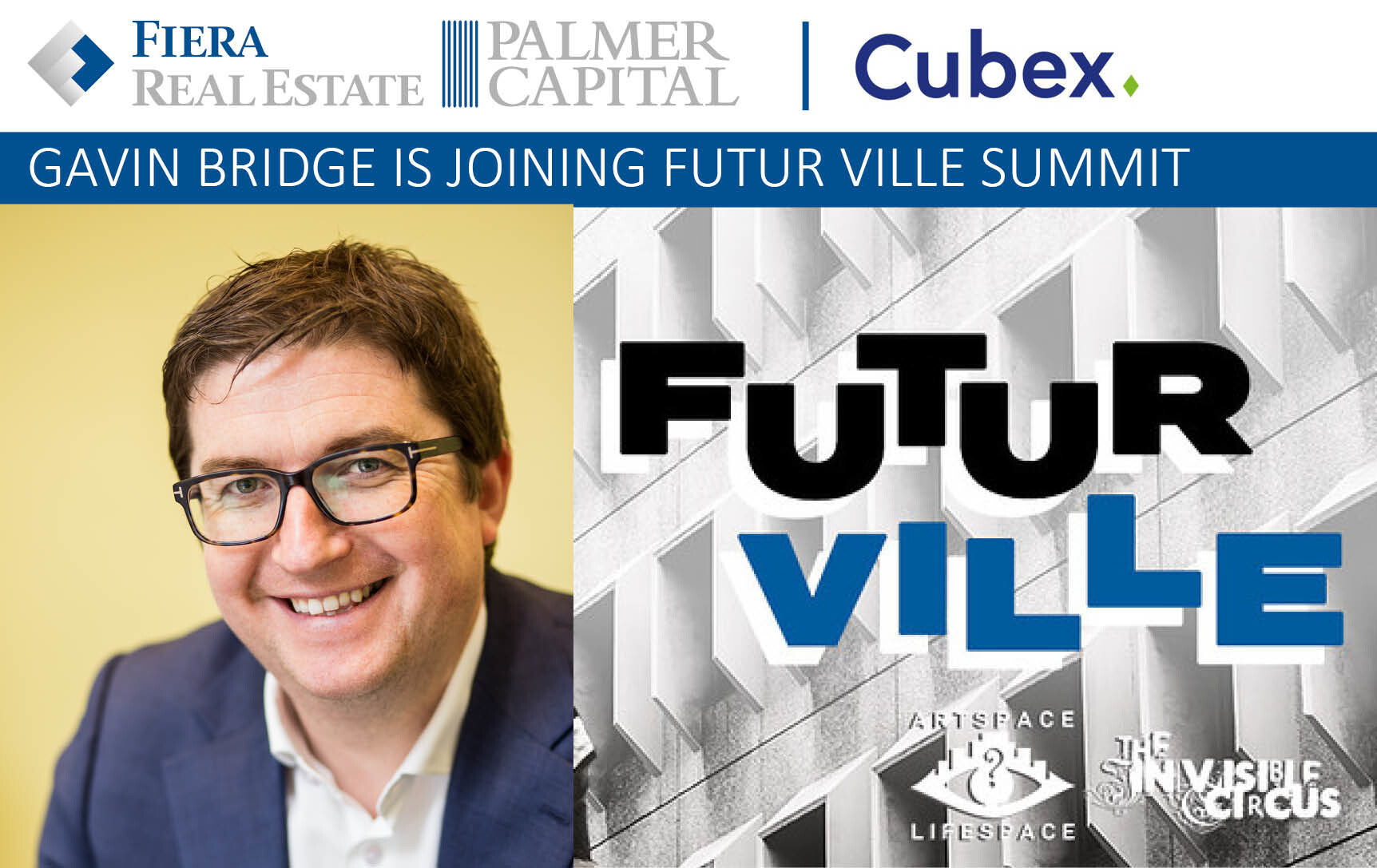 Image for Gavin Bridge, Director of Cubex Land, is joining the Futur Ville Summit this Friday