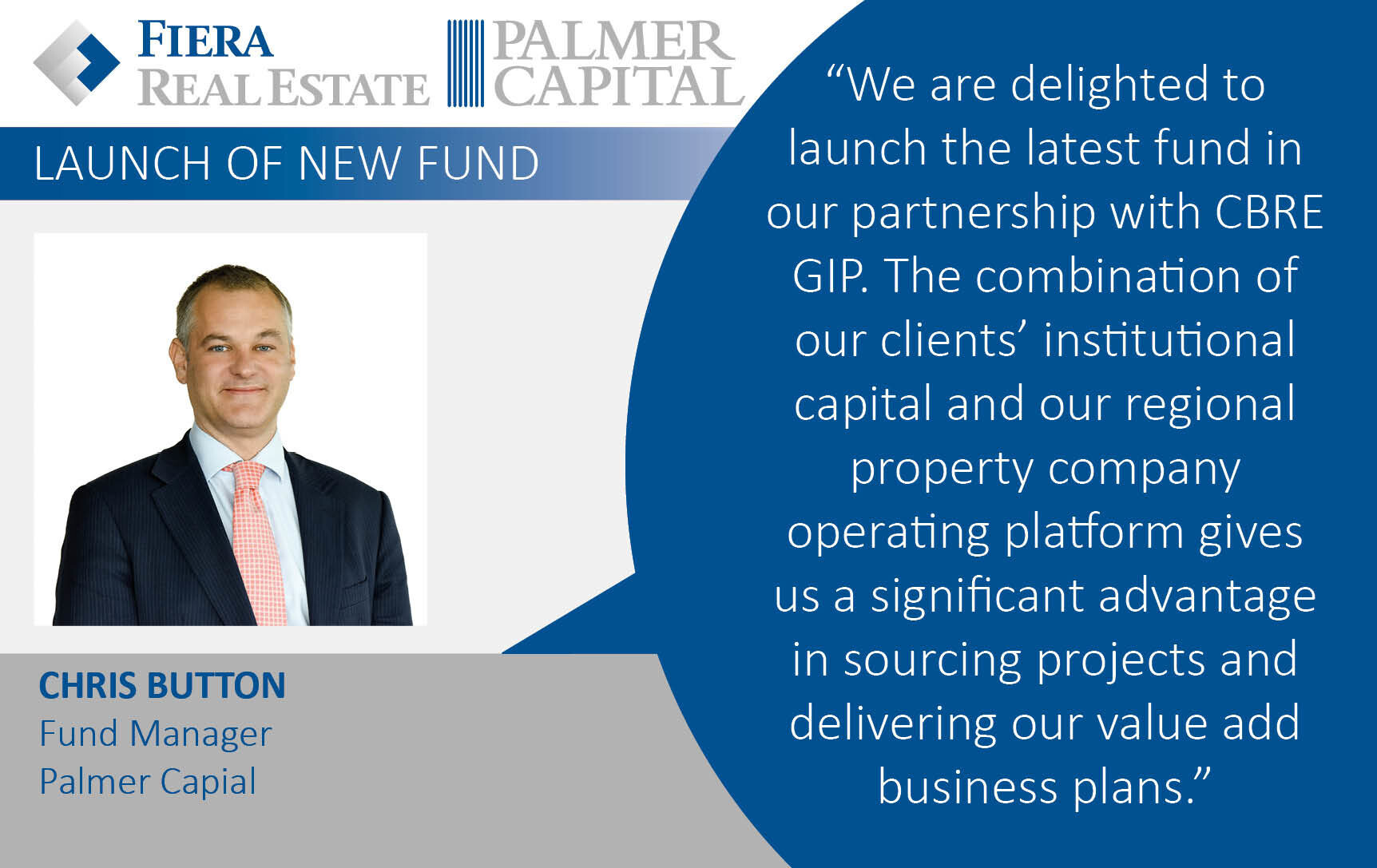 Image for CBRE GIP and Palmer Capital launch new £250m value-add fund
