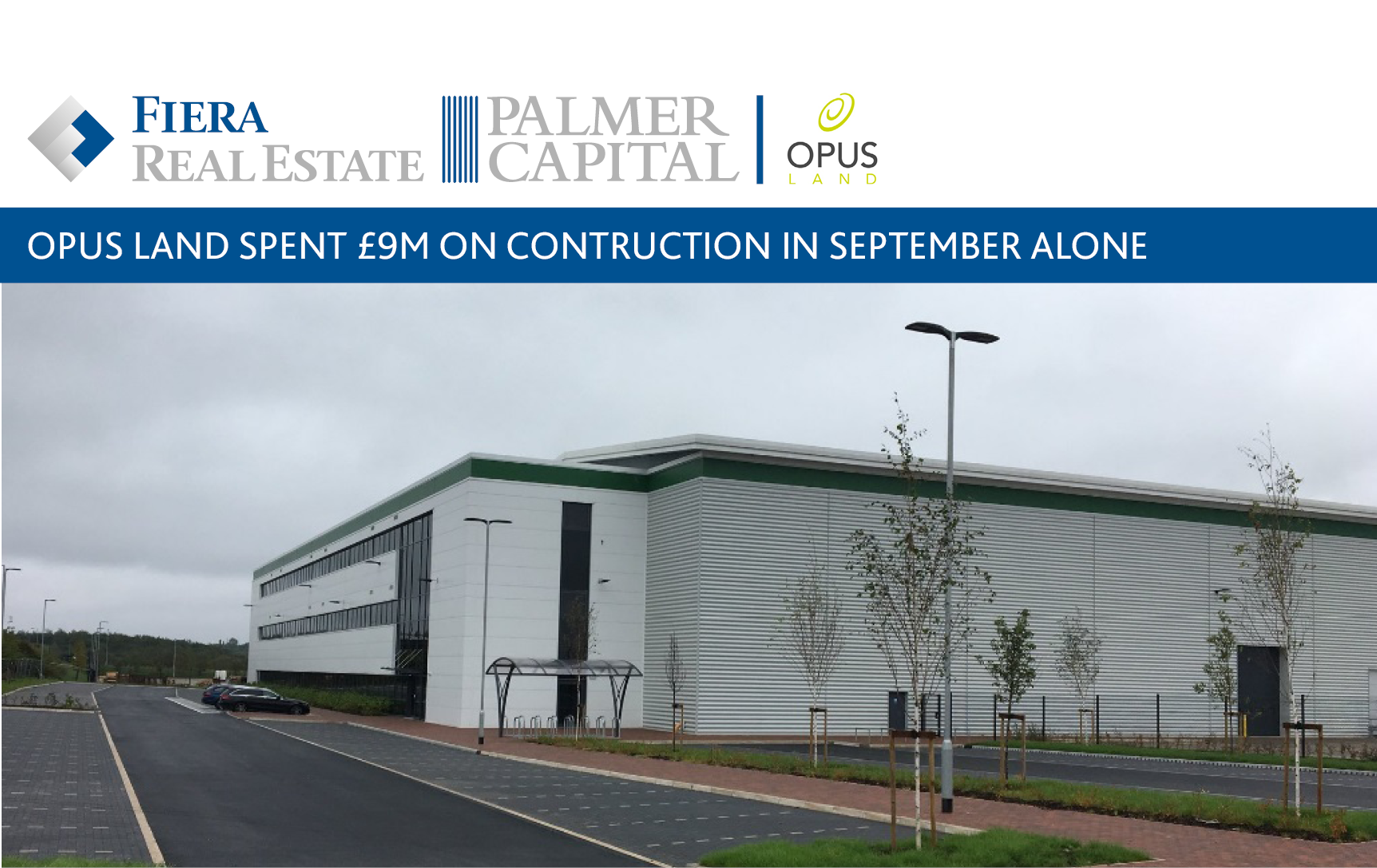 Image for Opus Land had a very busy September, spending £9m on construction in that month alone!