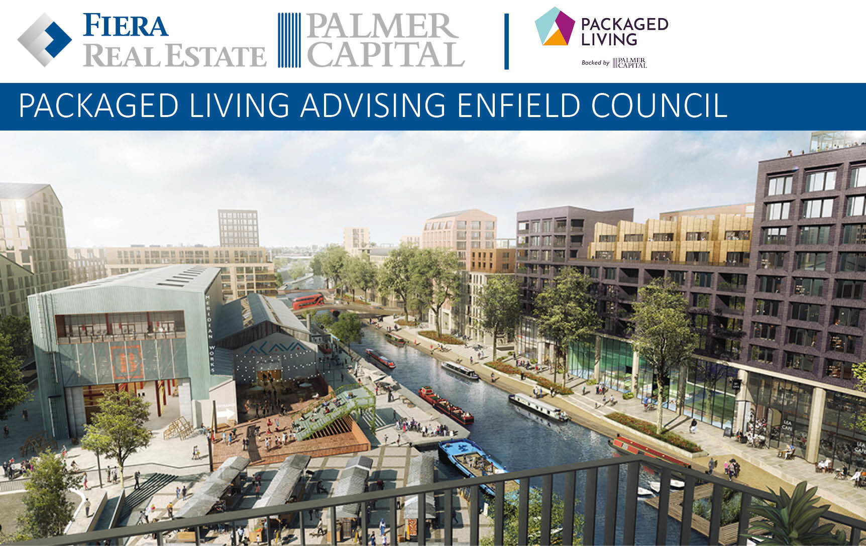 Image for Build to Rent Specialist Packaged Living advising Enfield Council on ground-breaking Meridian Water programme bringing 10,000 homes