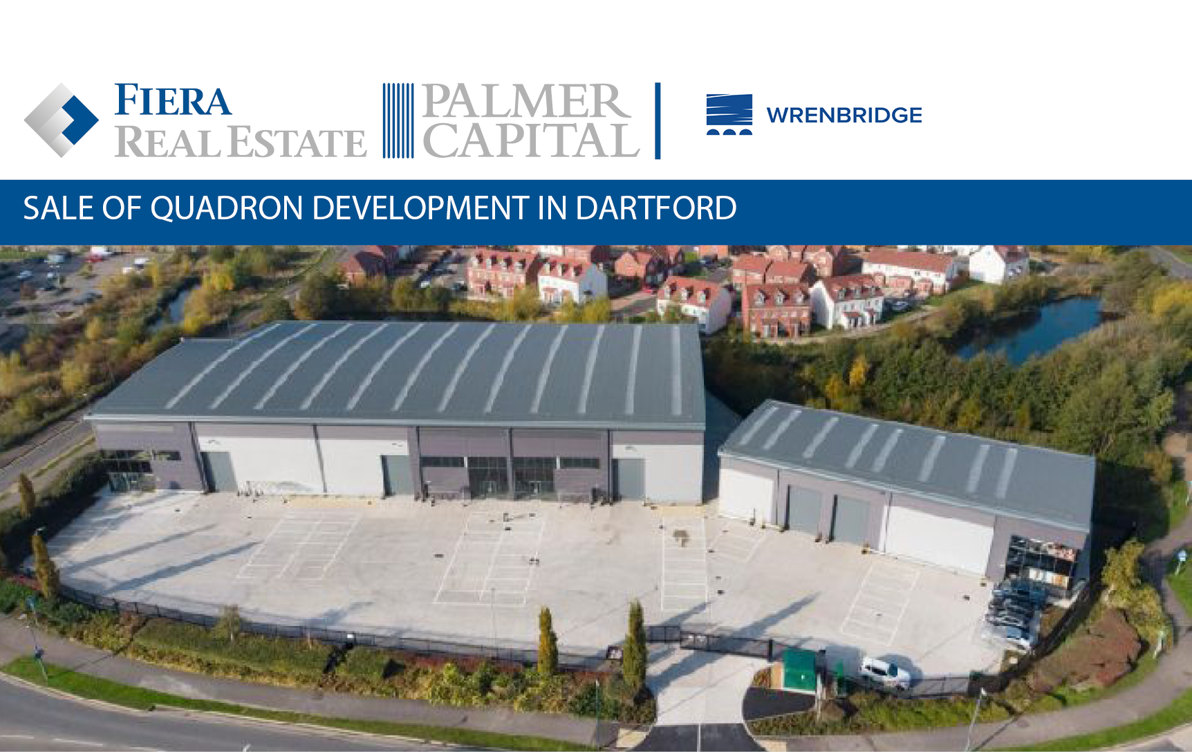 Image for In a joint venture with Buccleuch Property, Wrenbridge has sold their Quadron development in Dartford to Aberdeen Standard Investments for £12.1m