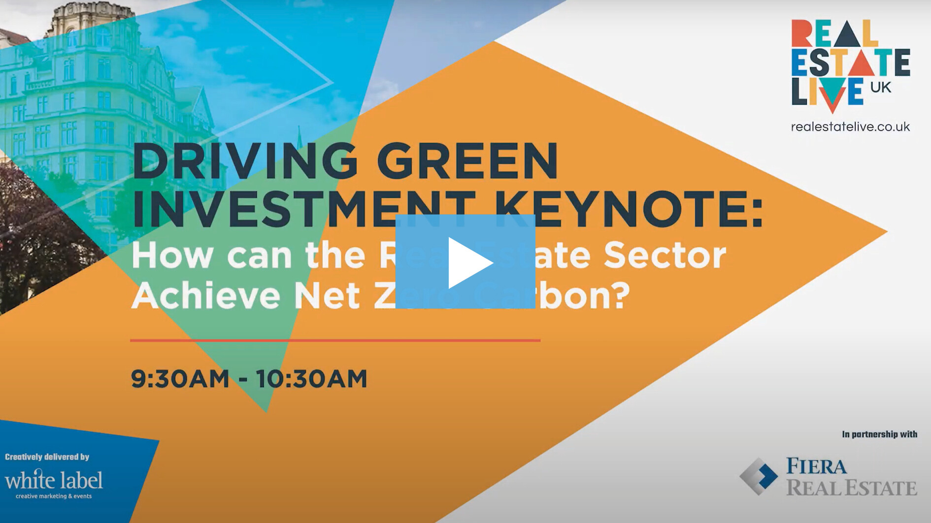 Driving Green Investment Keynote: How can the Real Estate Sector Achieve Net Zero Carbon?