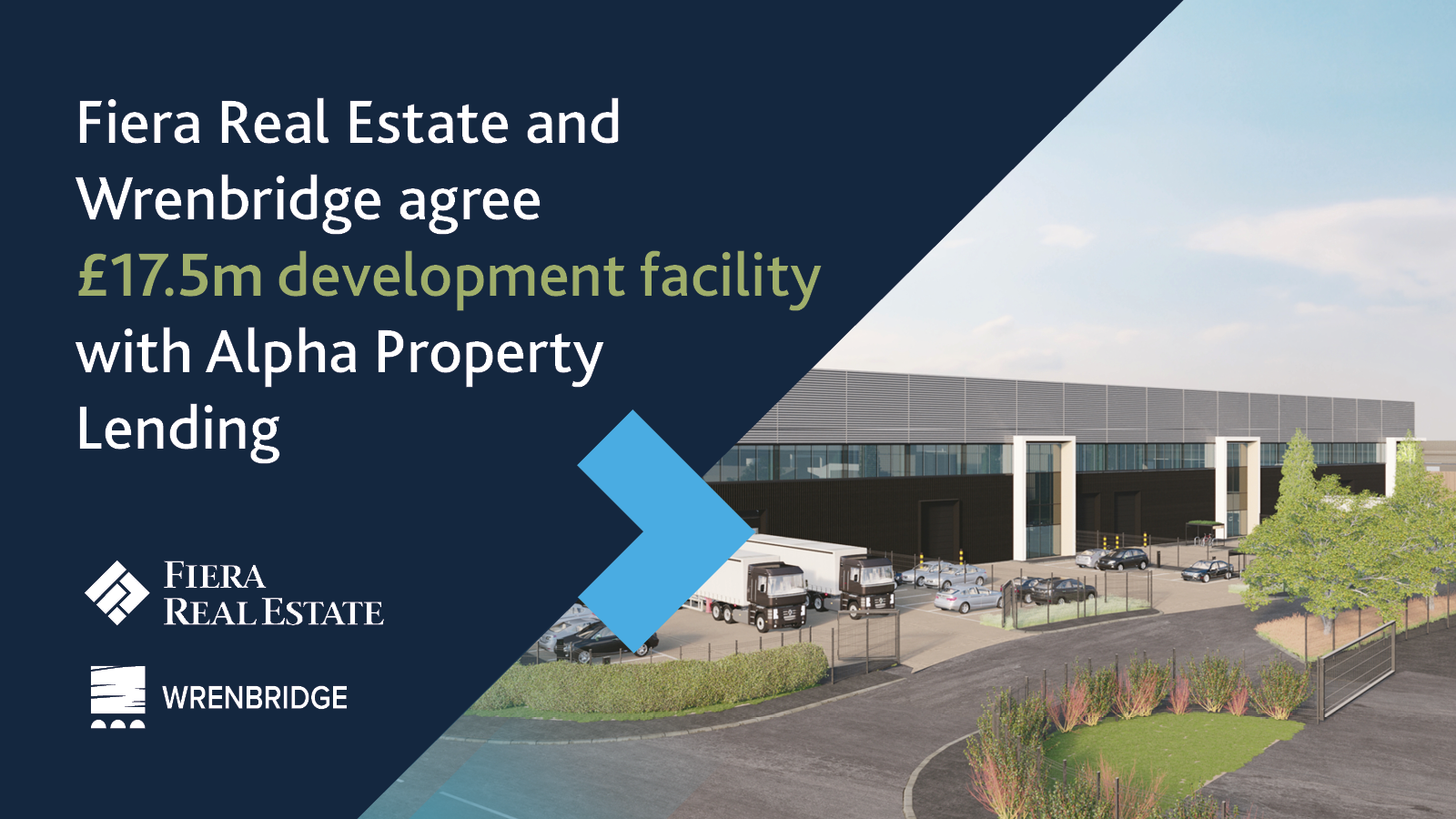 Image for Fiera Real Estate and Wrenbridge agree £17.5m development facility with Alpha Property Lending