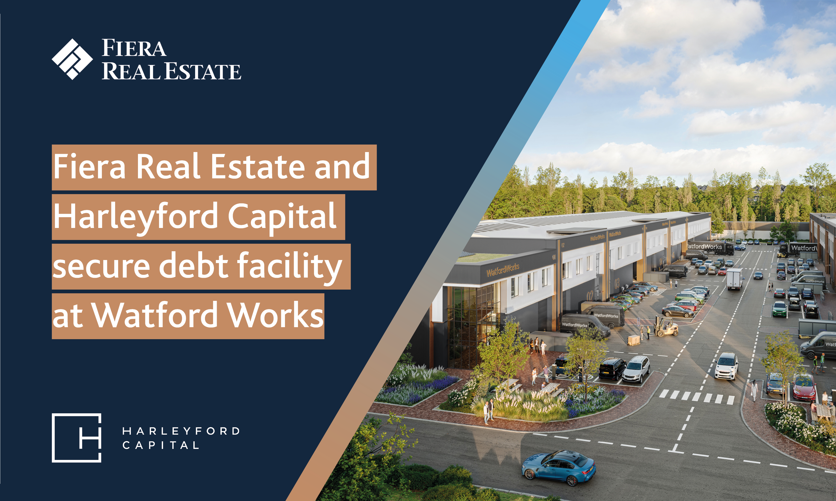 Image for Debt Facility Secured for Watford Works: Fiera Real Estate and Harleyford Capital Drive Forward 180,000 sq ft Logistics Scheme