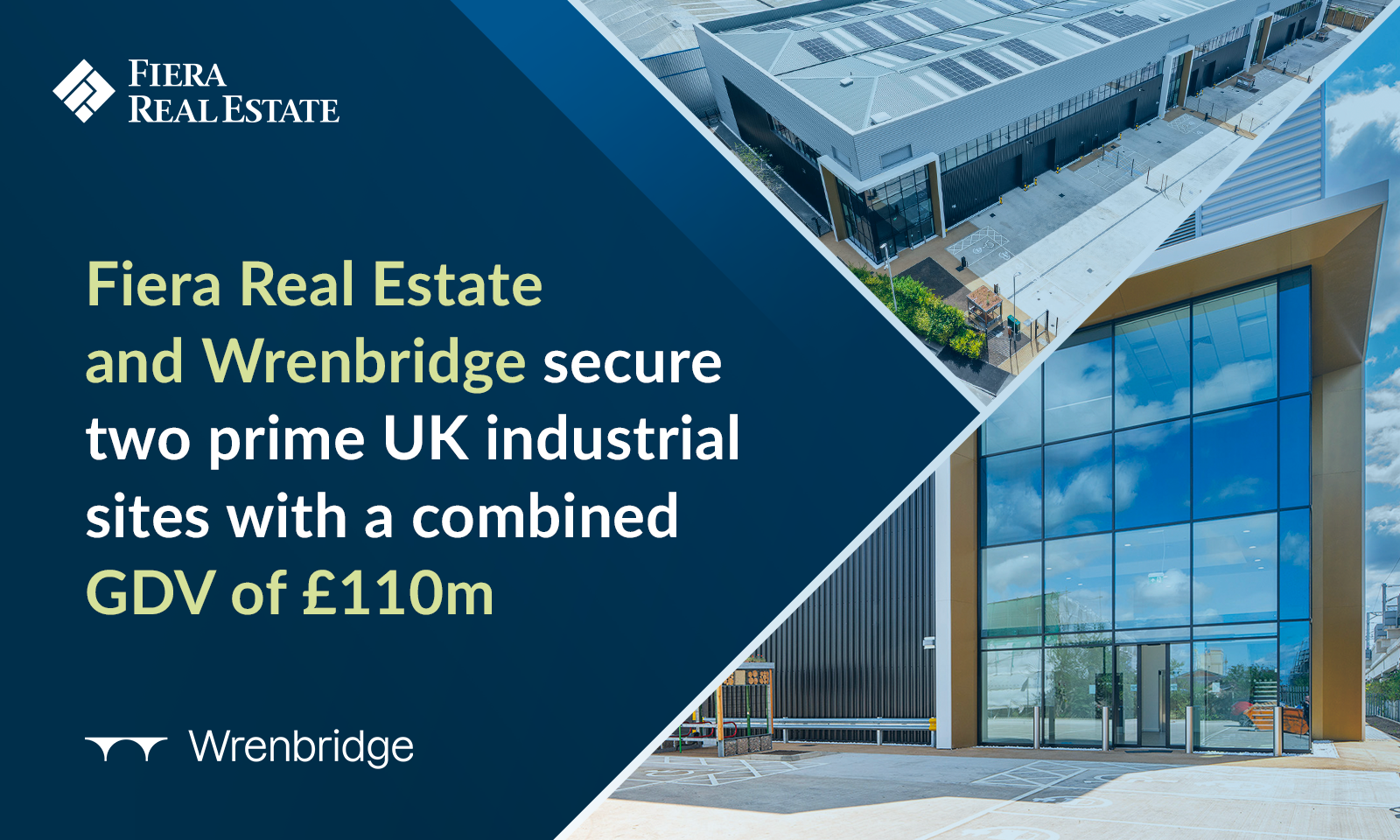 Image for Fiera&nbsp;Real&nbsp;Estate and Wrenbridge Secure £110m Prime Industrial Sites for JV with UK institution