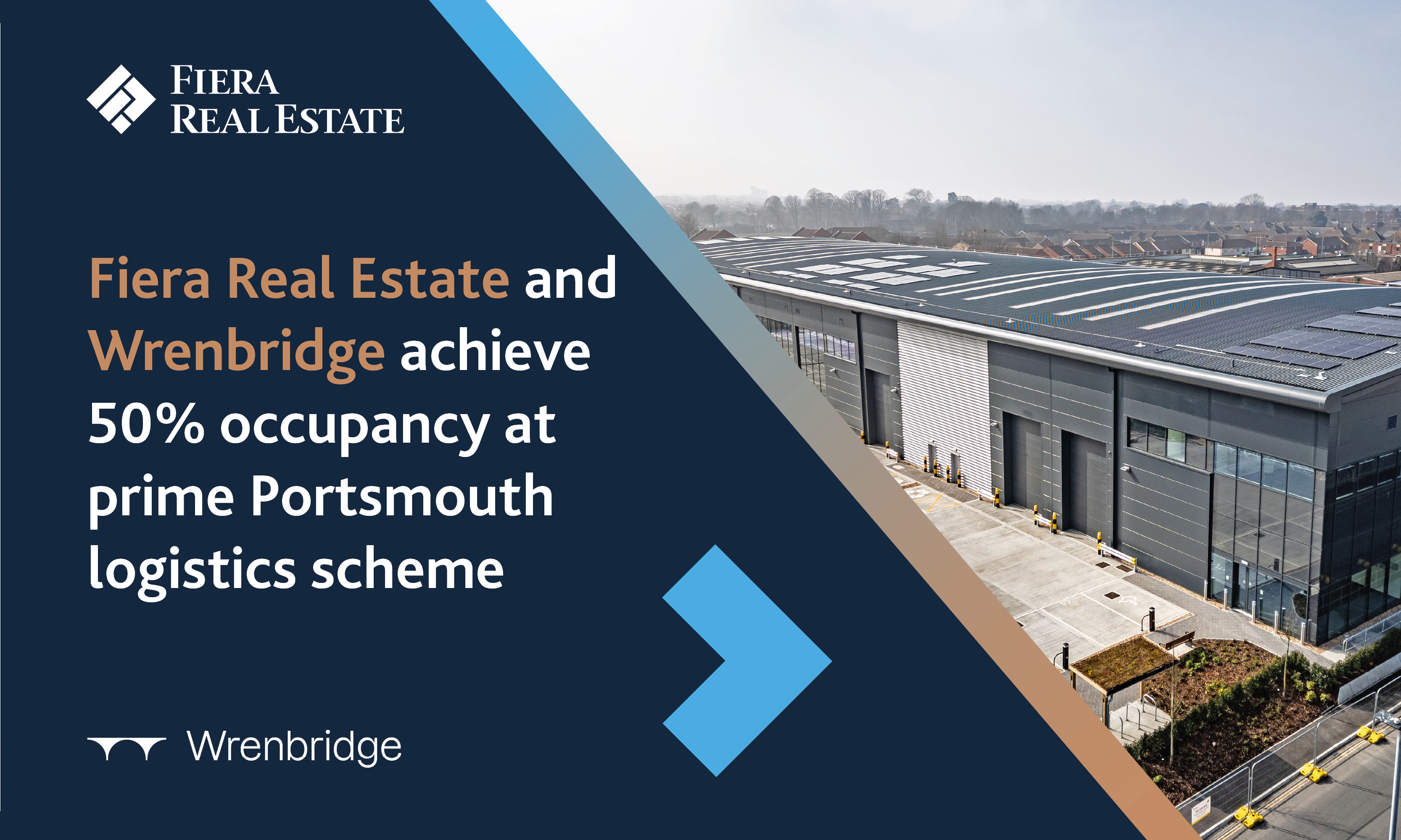 Image for Fiera&nbsp;Real&nbsp;Estate and Wrenbridge achieve 50% occupancy at prime Portsmouth logistics scheme