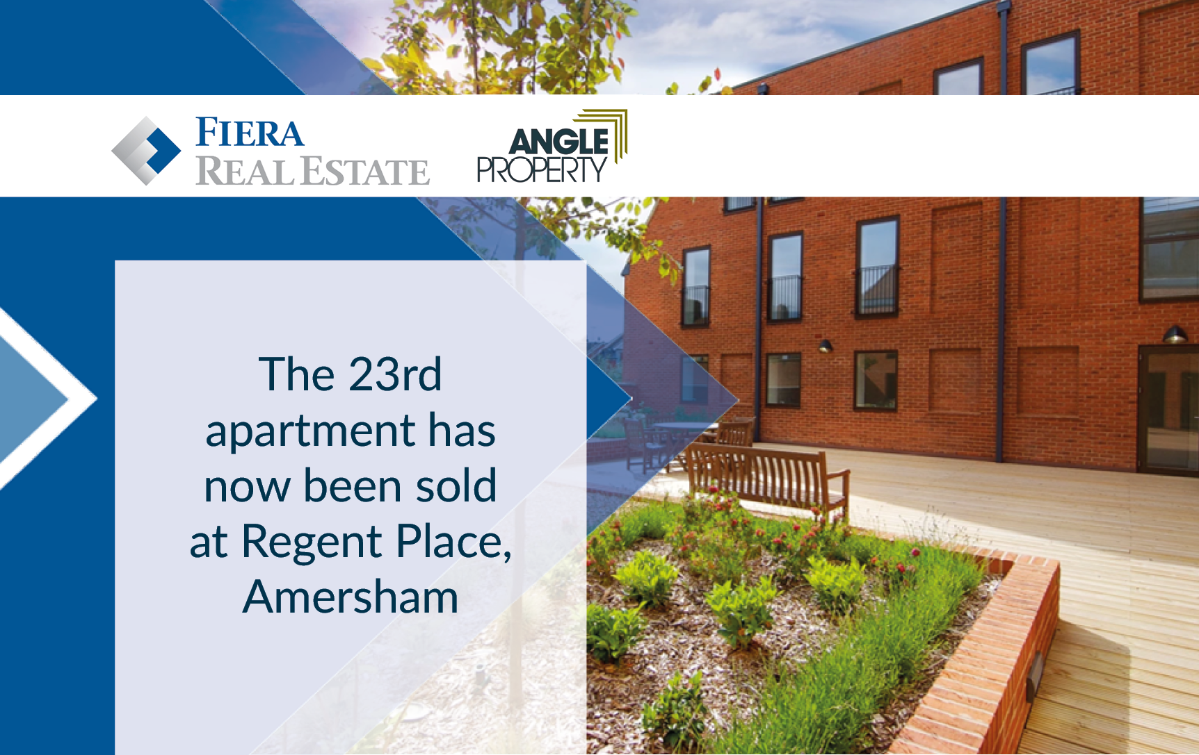 Image for Angle Property and Fiera&nbsp;Real&nbsp;Estate sell the 23rd apartment at Regent Place, Amersham