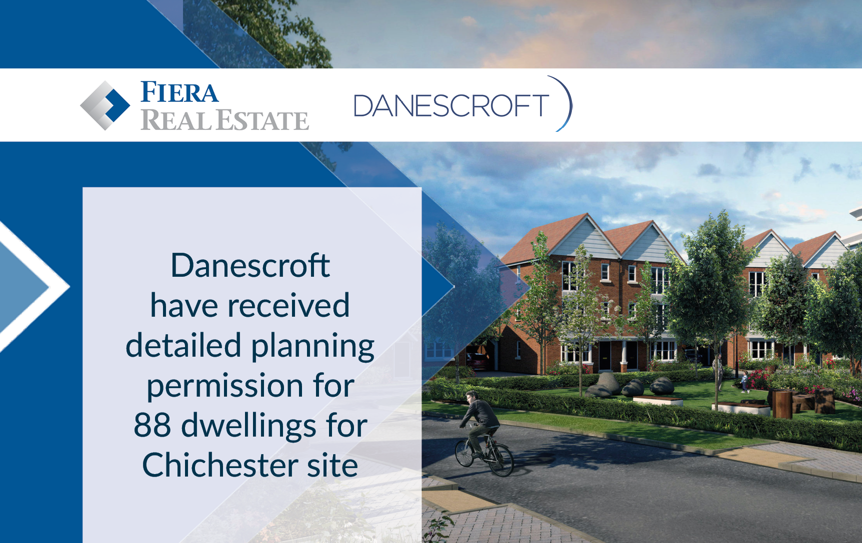 Image for Danescroft have received detailed planning permission for 88 dwellings for Chichester site
