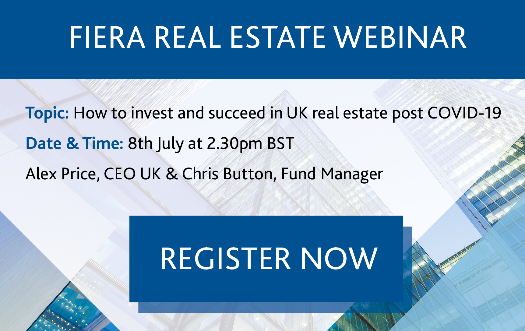 Image for Upcoming Webinar: How to invest and succeed in UK real estate post COVID-19