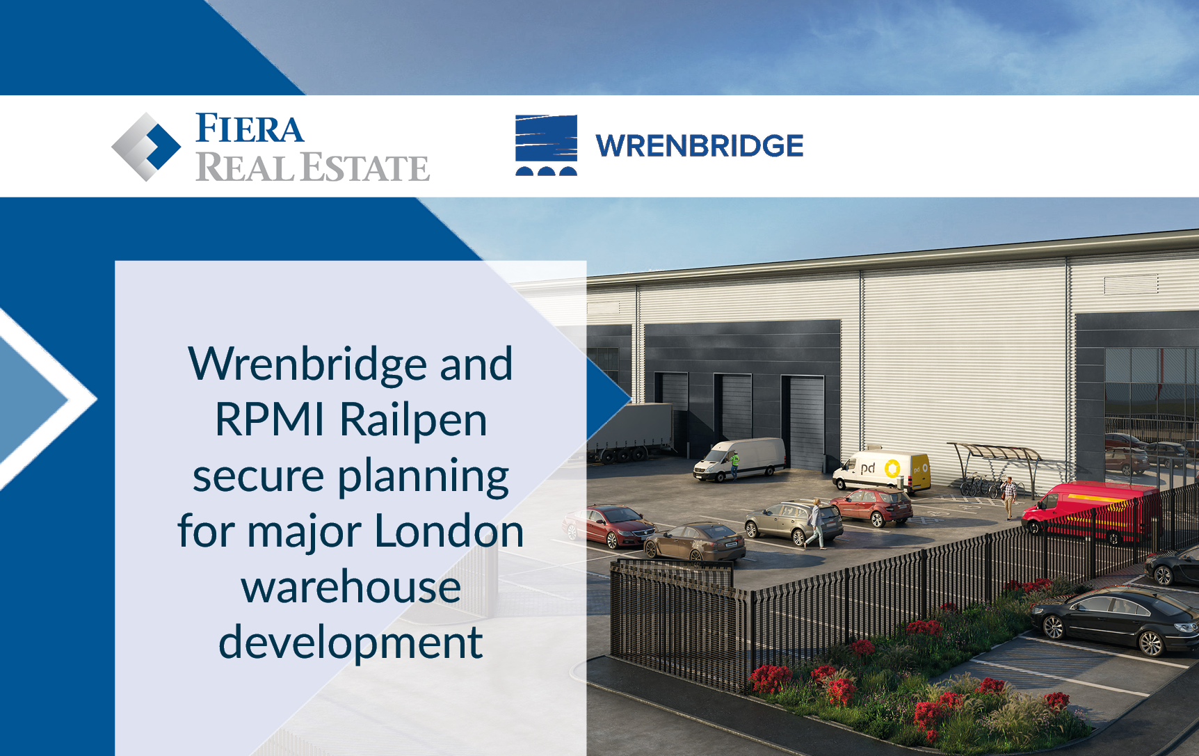 Image for Wrenbridge and RPMI Railpen secure consent for major London warehouse development