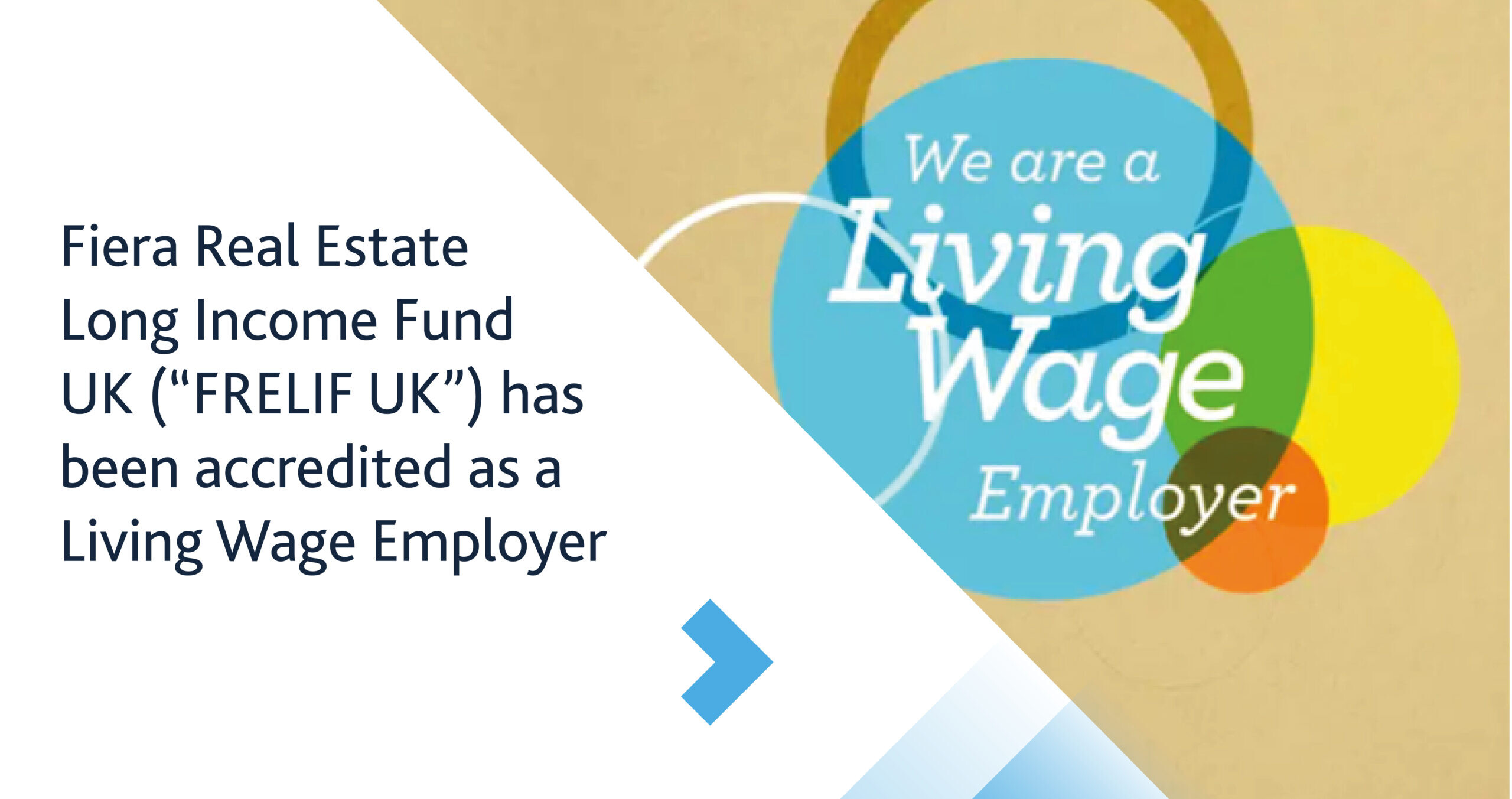 Image for Fiera Real Estate Long Income Fund UK receives accreditation as a Living Wage Employer