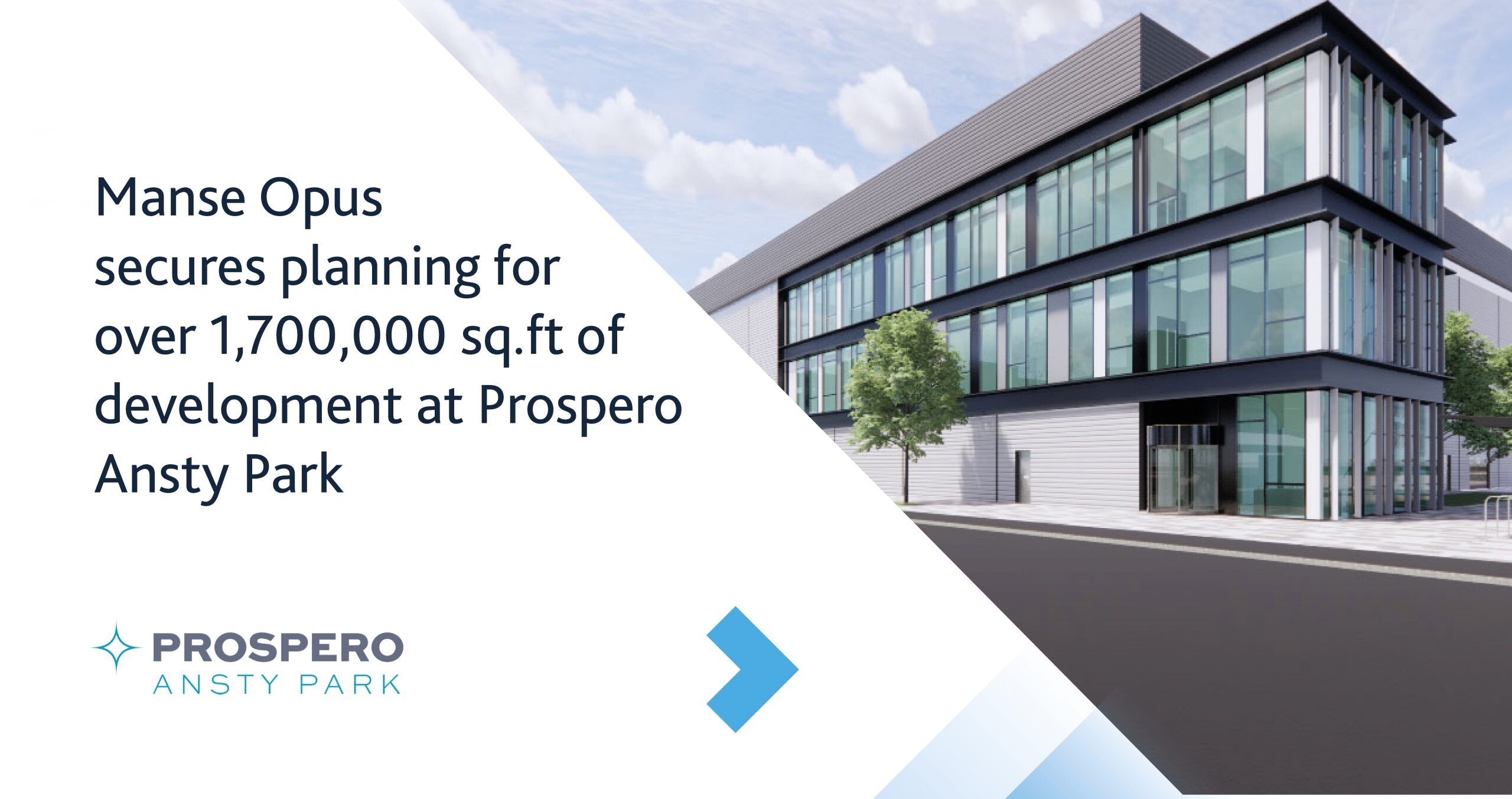 Image for Manse Opus secures planning for over 1,700,000 sq.ft of development at Prospero Ansty, Coventry