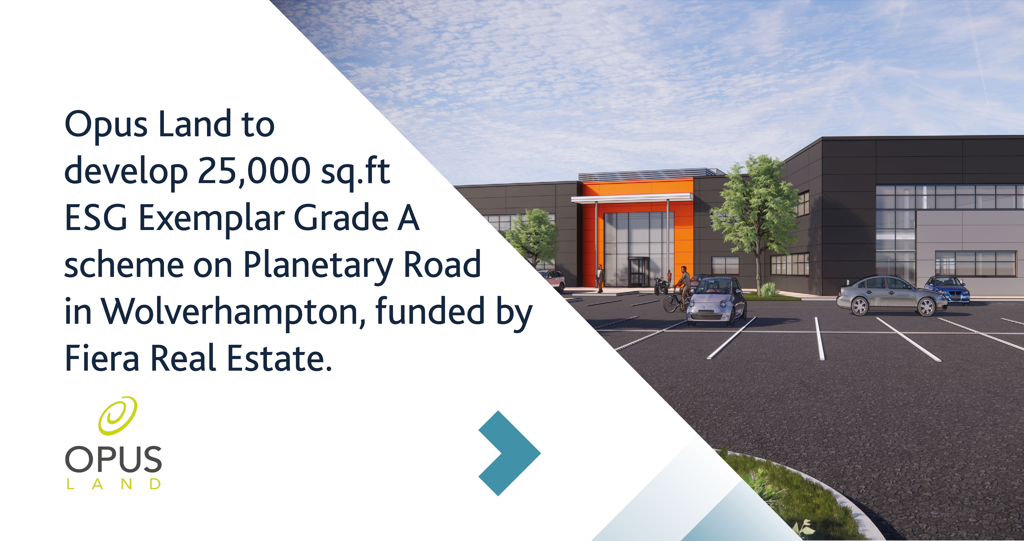 Image for Fiera Real Estate and Opus Land to develop 25,000 sq.ft ESG Exemplar Grade A scheme on Planetary Road in Wolverhampton