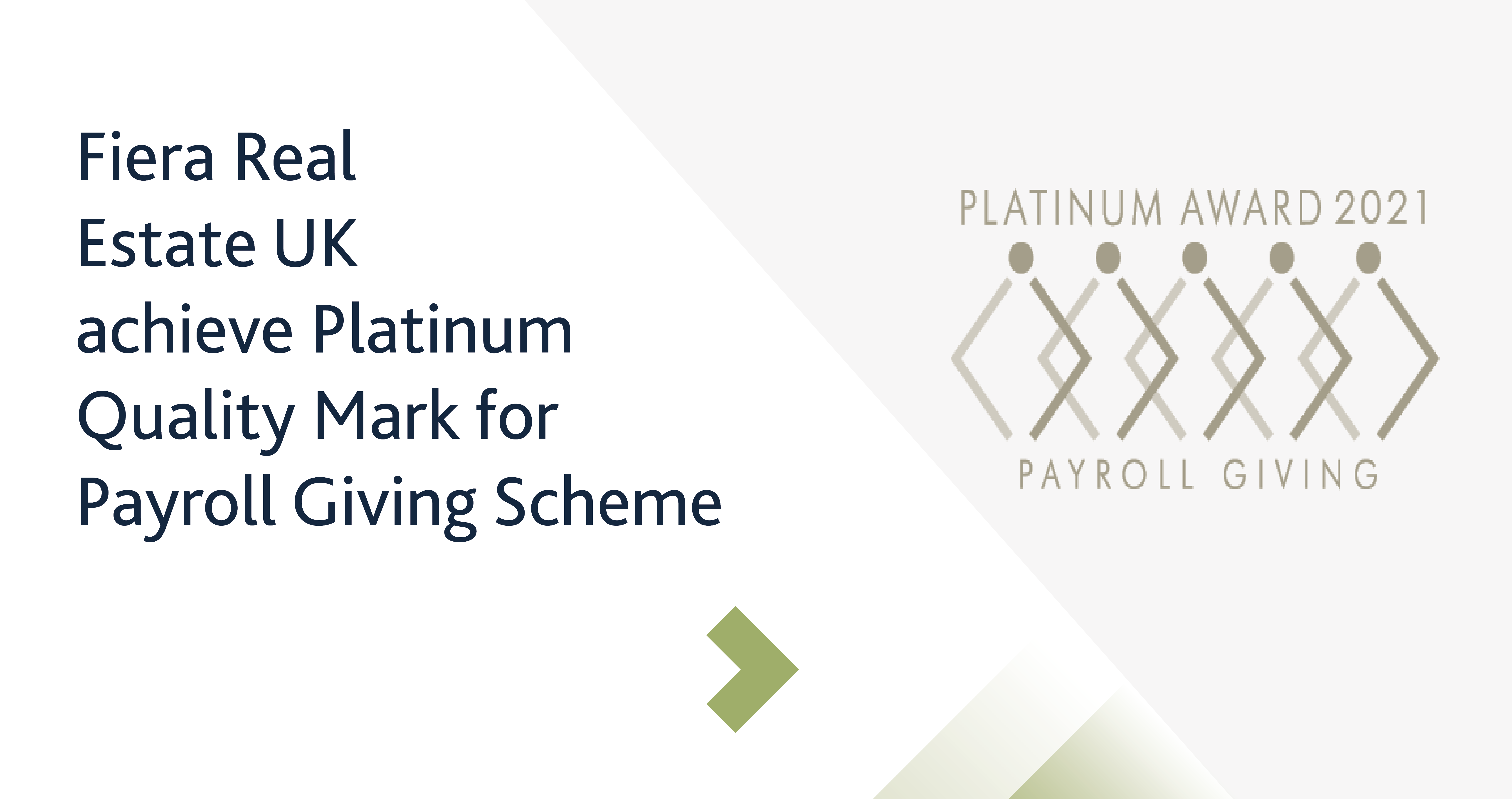 Image for Fiera Real Estate UK achieves Platinum Payroll Giving Quality Mark