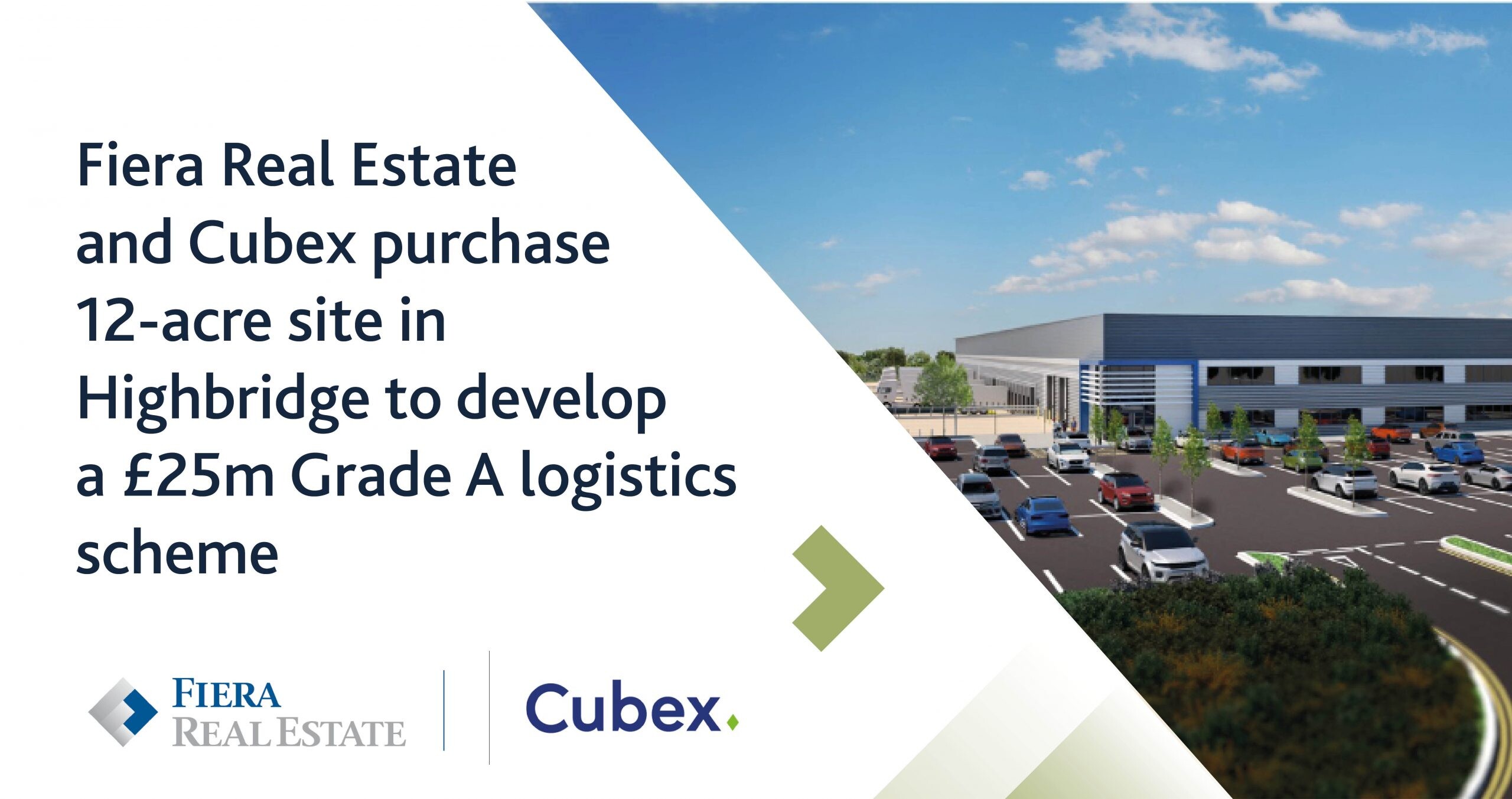 Image for Fiera Real Estate and Cubex purchase 12-acre site in Highbridge to develop a £25m Grade A logistics scheme