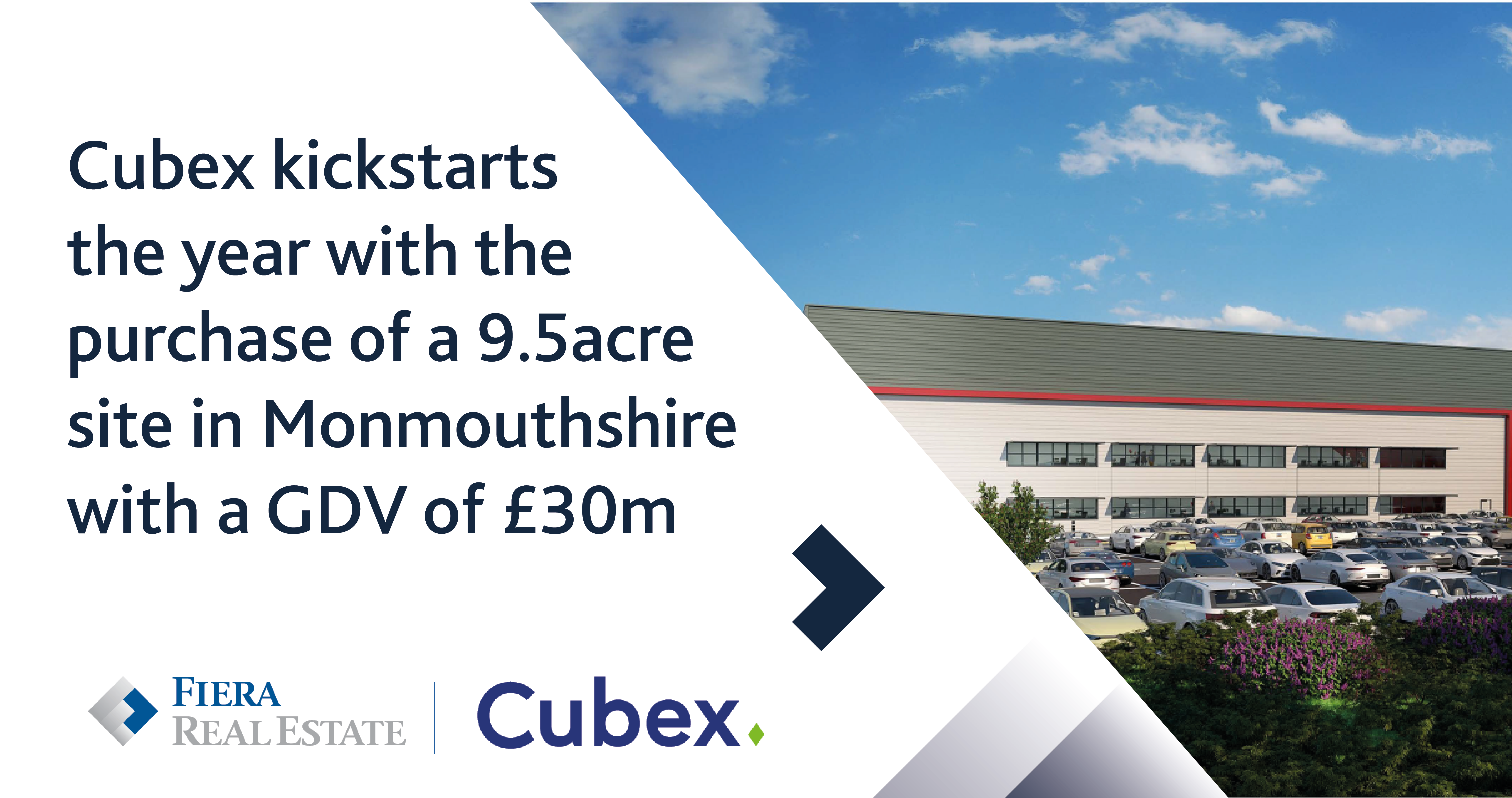 Image for Cubex kickstarts the year with the purchase of a 9.5-acre site in Monmouthshire with a GDV of £30m