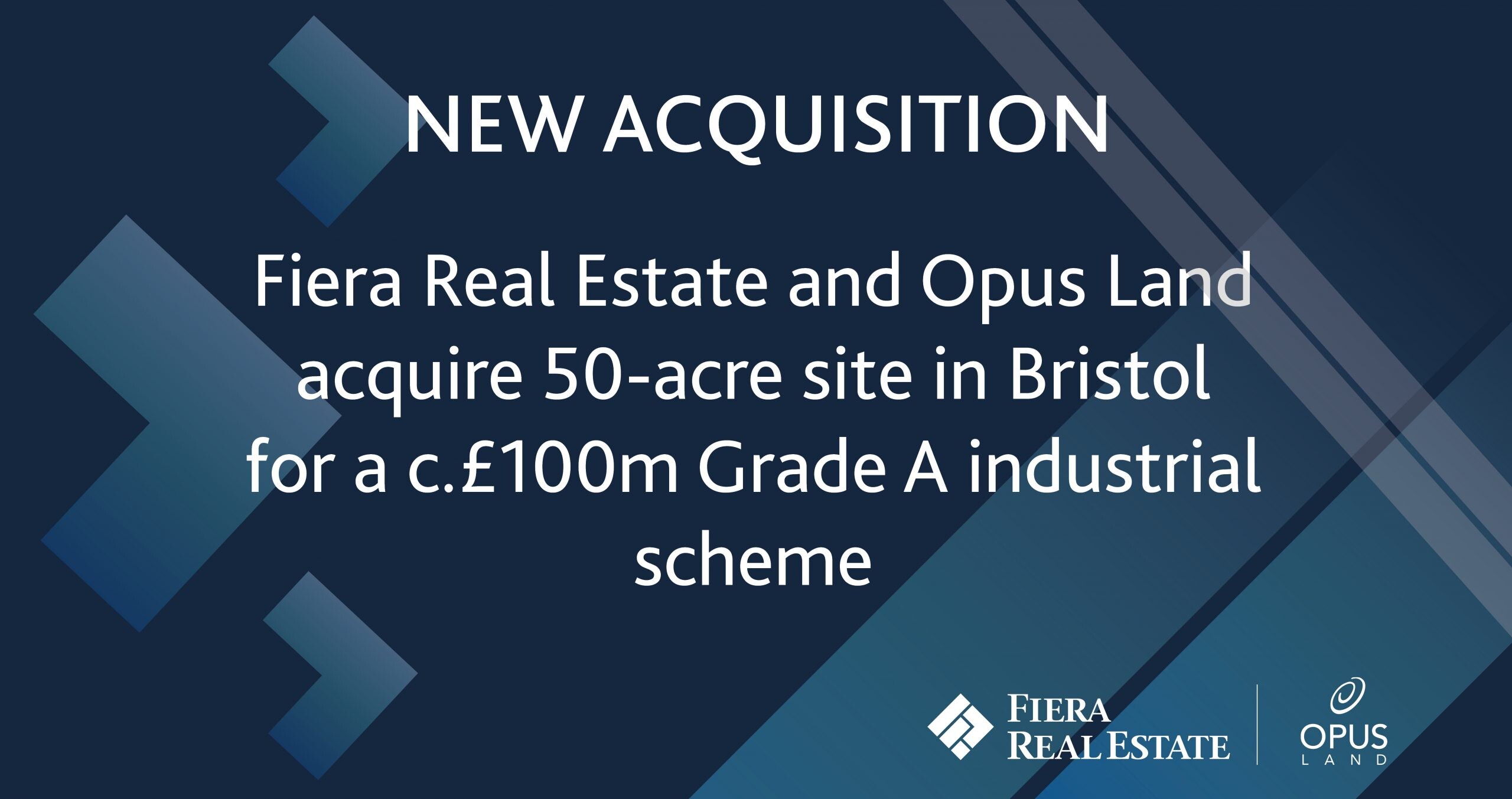 Image for Fiera Real Estate and Opus Land acquire 50-acre site in Bristol for a c.£100m Grade A industrial scheme