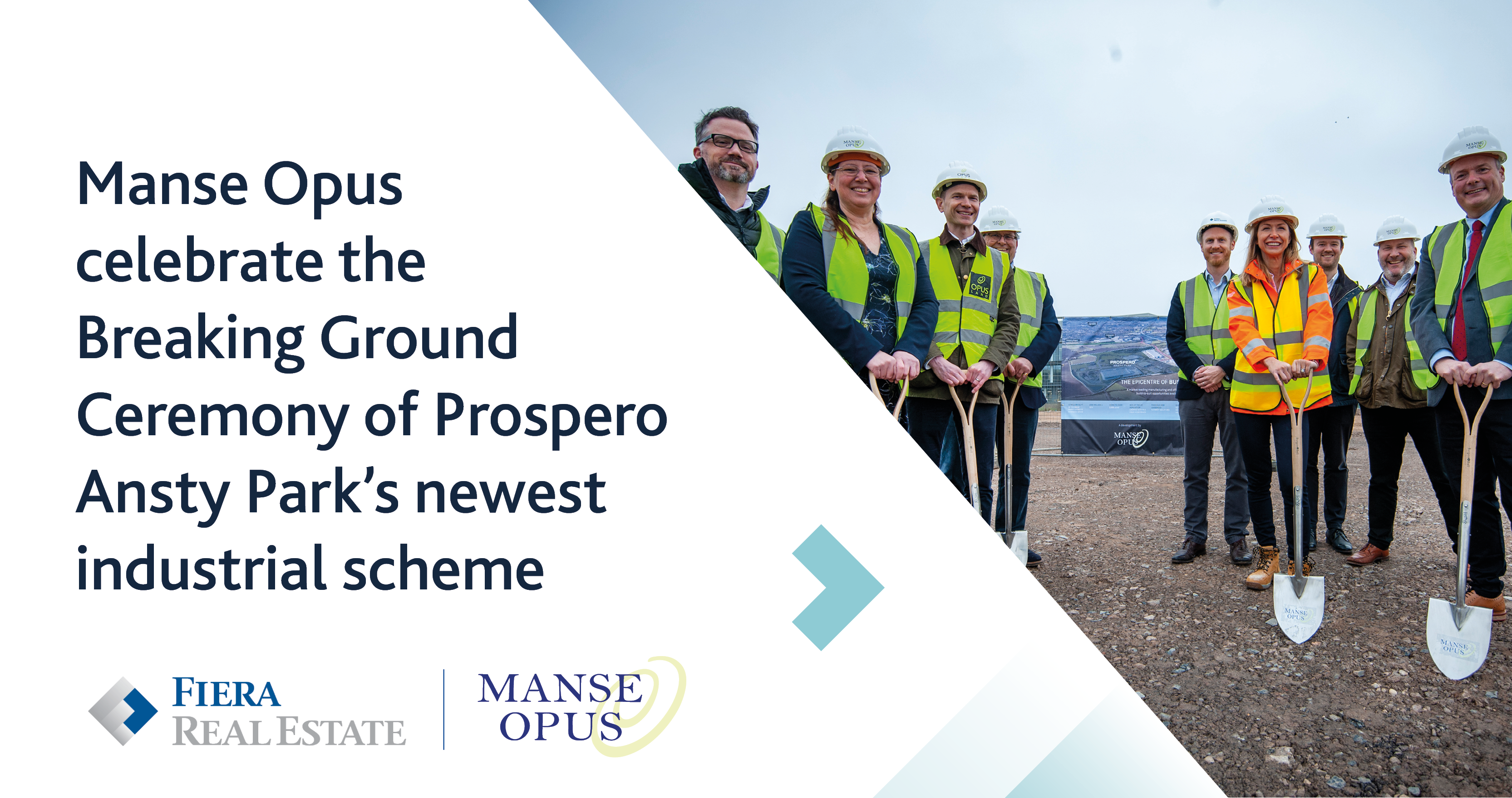 Image for Manse Opus celebrate the Breaking Ground Ceremony of Prospero Ansty Park’s newest industrial scheme