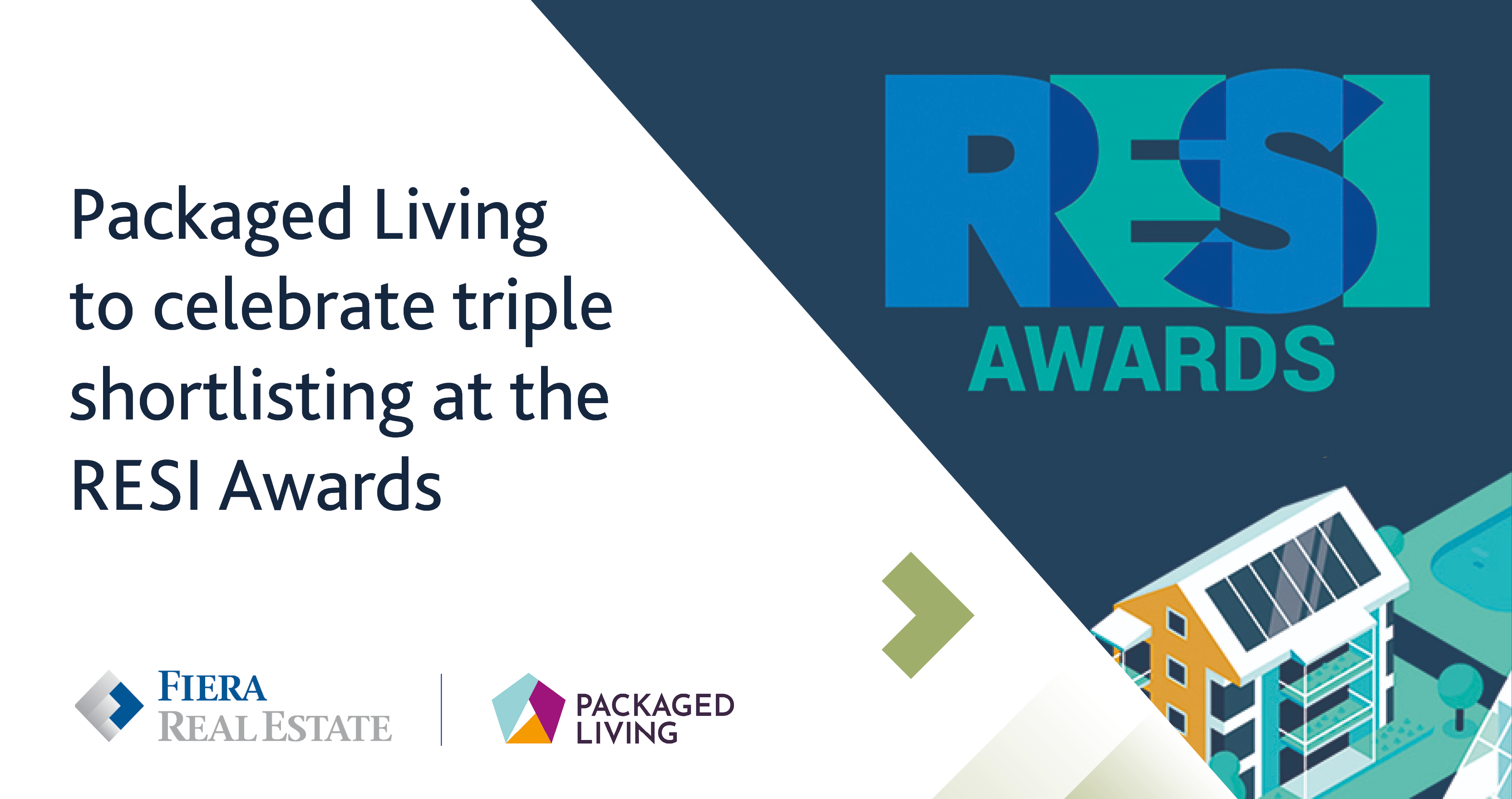 Image for Packaged Living celebrate triple shortlisting at the RESI Awards