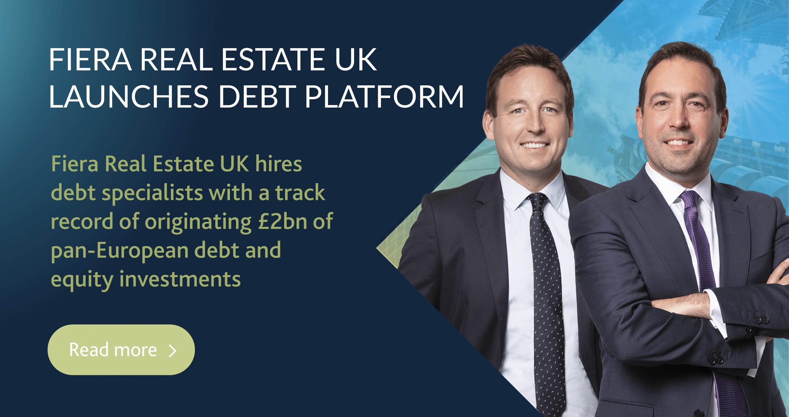 Image for Fiera Real Estate hires Cheyne duo to lead European debt strategy