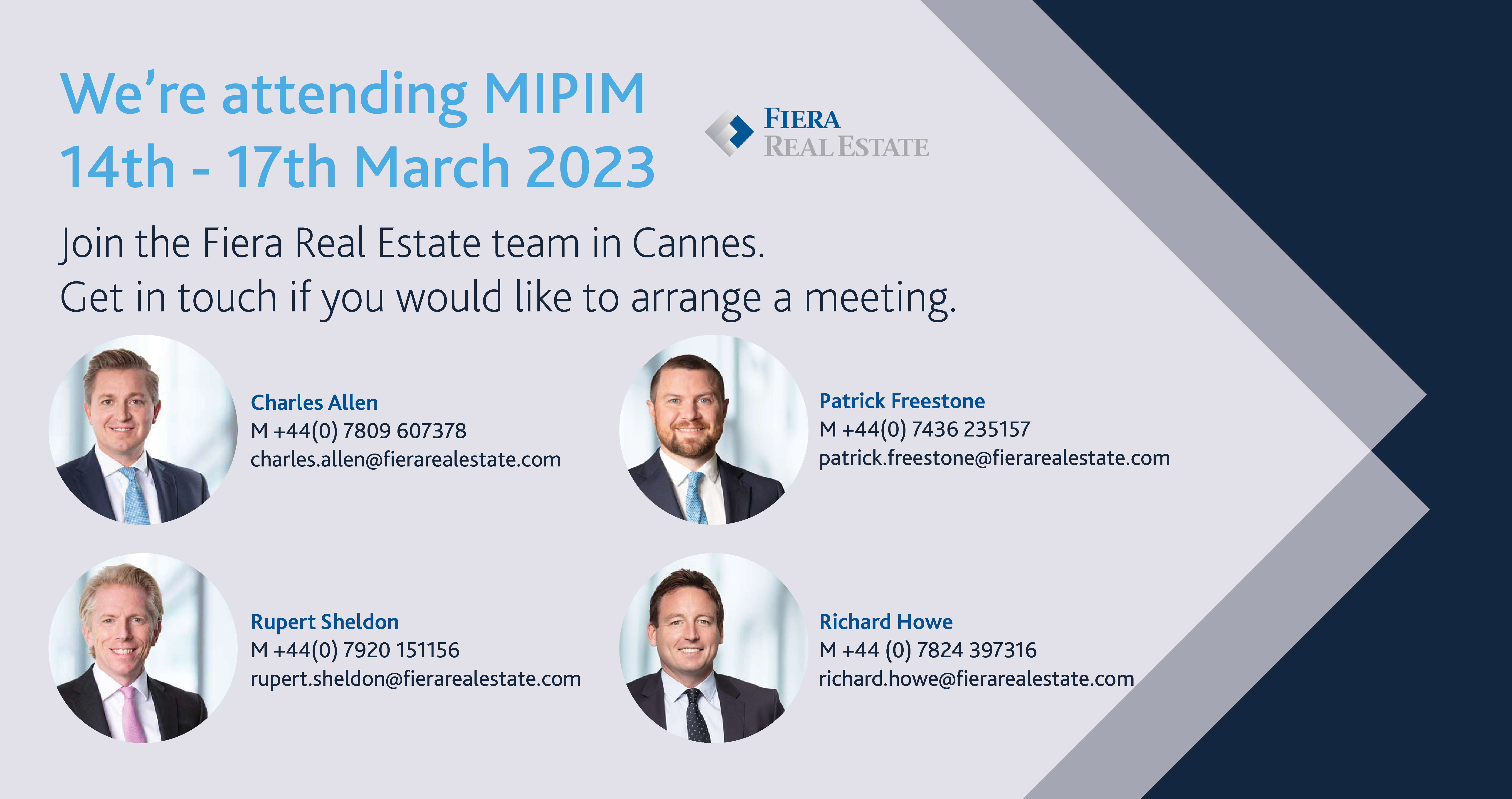 Image for Fiera Real Estate UK are attending MIPIM 2023
