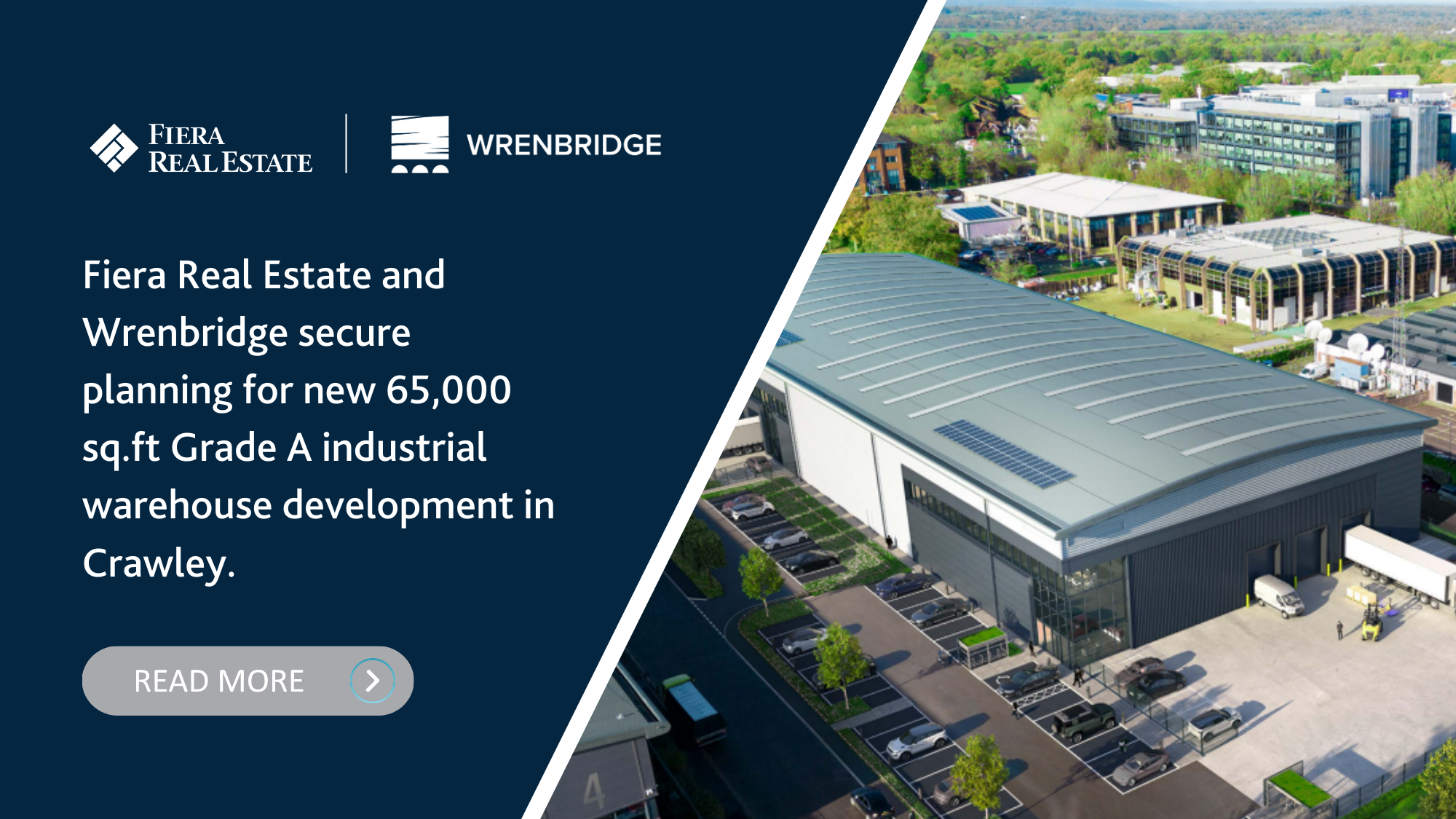 Image for Fiera Real Estate and Wrenbridge secure planning for new 65,000 sq.ft Grade A industrial warehouse development in Crawley