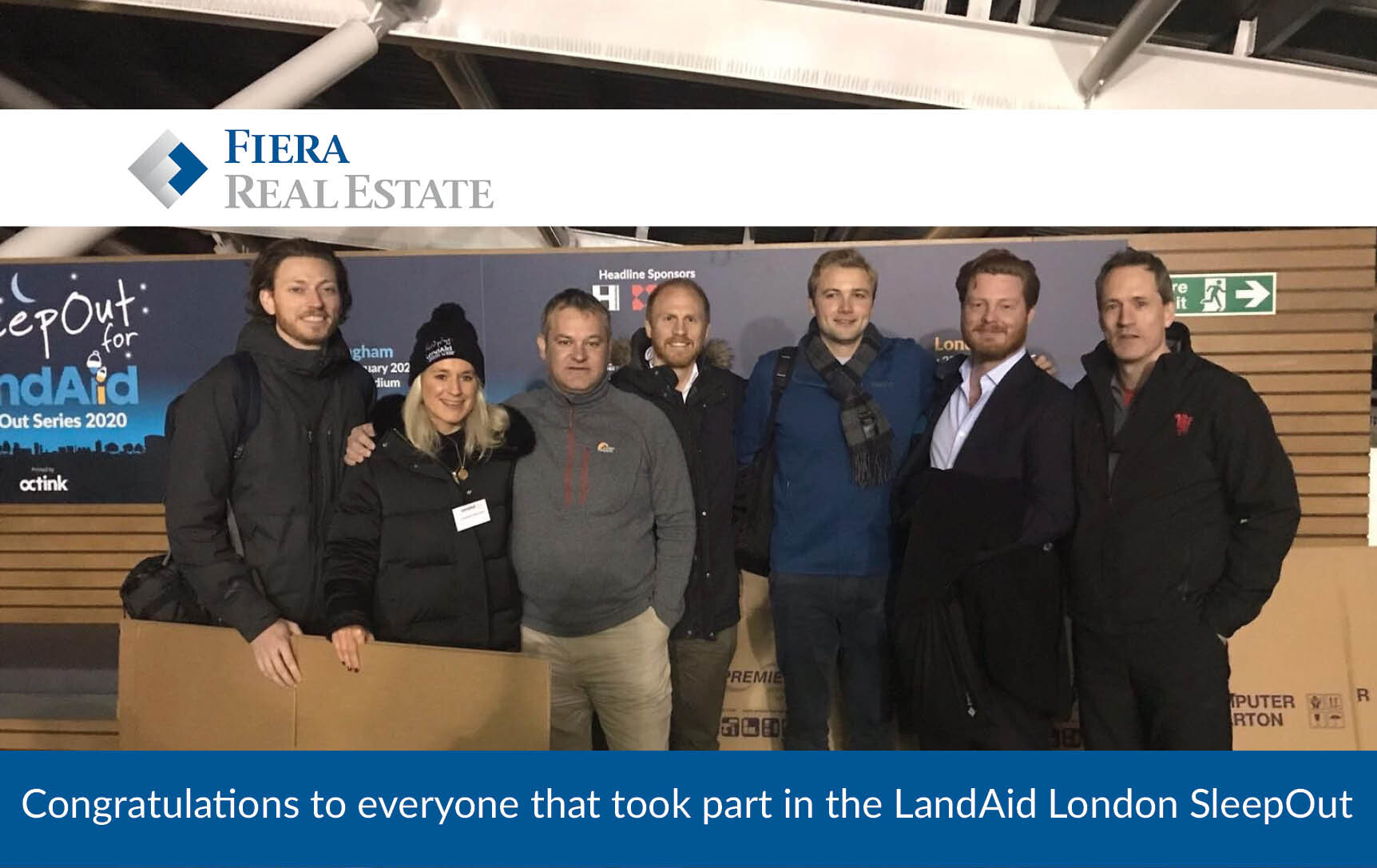 Image for Congratulations to everyone that took part in the LandAid London SleepOut